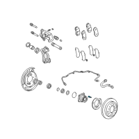 OEM Toyota Sequoia Hub & Bearing Bolt Diagram - 90942-02052