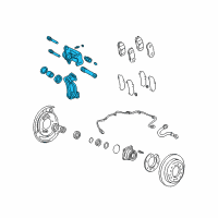 OEM 2010 Toyota 4Runner Caliper Diagram - 47750-34030