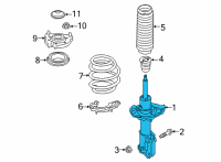 OEM Hyundai Ioniq 5 STRUT ASSY-FR, LH Diagram - 54650-GIBB0