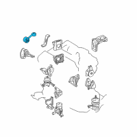 OEM Toyota Highlander Strut Diagram - 12363-20080