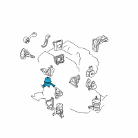 OEM 2001 Toyota Highlander Insulator Diagram - 12362-20020