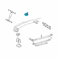 OEM 1999 Toyota Tacoma Shock Upper Bracket Diagram - 48506-35050