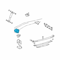 OEM Toyota Tacoma Bracket Sub-Assembly, Spring RH Diagram - 48404-35030