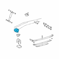 OEM 1995 Toyota Tacoma Bracket Sub-Assembly, Spring RH Diagram - 48404-35030