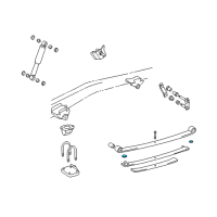 OEM 1997 Toyota Tacoma Silencer, Rear Spring Diagram - 48252-04030