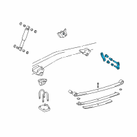 OEM 2001 Toyota Tacoma Shackle Diagram - 04483-04050