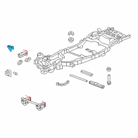 OEM 2008 Chevrolet Silverado 1500 Radiator Bracket Diagram - 15854869