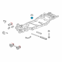 OEM Radiator Support Upper Insulator Diagram - 15837581