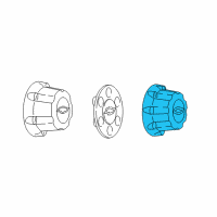 OEM Chevrolet Suburban 1500 Hub Cap Diagram - 9597163