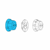 OEM 2010 Chevrolet Silverado 1500 Hub Cap Diagram - 9598131