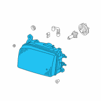 OEM 2000 Infiniti QX4 Headlamp Housing Assembly, Right Diagram - 26025-2W626