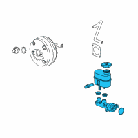 OEM 2008 GMC Sierra 1500 Master Cylinder Diagram - 20845347