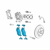 OEM Chrysler Aspen Pad Kit-Rear Disc Brake Diagram - 2AMV2563AB