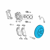 OEM Chrysler Aspen Brake Rotor Diagram - V5019968AA