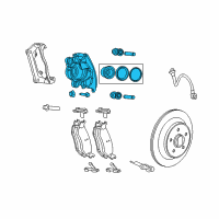 OEM 2012 Ram 1500 CALIPER-Disc Brake Diagram - 5179881AD