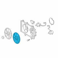 OEM Toyota Avalon Fan Blade Diagram - 16361-0V310