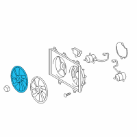 OEM 2013 Toyota Avalon Fan Blade Diagram - 16361-0V320