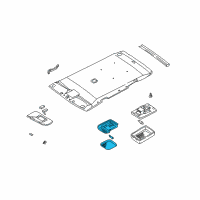 OEM 1997 Infiniti QX4 Lamp Assembly-Room Diagram - 26410-0W001