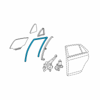 OEM Toyota Avalon Run Channel Diagram - 68142-AC030