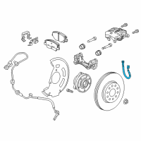 OEM 2017 Chevrolet Volt Brake Hose Diagram - 23359581