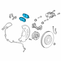 OEM 2018 Chevrolet Cruze Brake Pads Diagram - 42793332