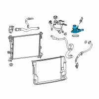 OEM Jeep THERMOSTA Diagram - 68211424AA