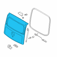 OEM Kia Panel Assembly-Tail Gate Diagram - 737002K060