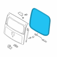 OEM Kia Soul Weatherstrip-Tail Gate Opening Diagram - 873212K000