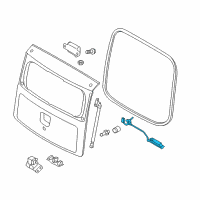 OEM Kia Back Door Outside Handle Assembly Diagram - 812602K000