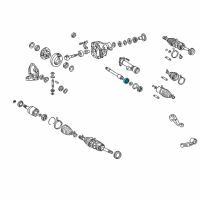 OEM 2005 Lexus LX470 Front Differential Side Gear Shaft Right Bearing Diagram - 90363-43001