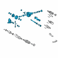 OEM Toyota Land Cruiser Differential Assembly Diagram - 41110-60801