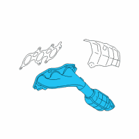 OEM 2009 Lexus IS350 Exhaust Manifold Sub-Assembly, Right Diagram - 17140-31110