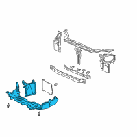 OEM Honda Civic del Sol Extension Assy., Splash Shield Diagram - 74110-SR3-A01