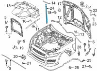 OEM 2022 Ford Mustang Lift Cylinder Diagram - KR3Z-16C826-B