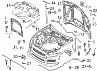 OEM 2021 Ford Mustang Weatherstrip Diagram - JR3Z-16B990-A