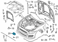 OEM 2021 Ford Mustang Latch Diagram - KR3Z-16700-A