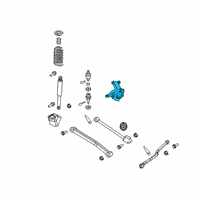 OEM Jeep Wrangler Front Knuckle Right Diagram - 68463620AA