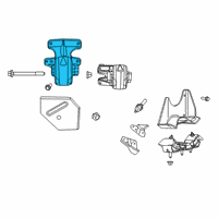 OEM 2021 Ram 1500 INSULATOR-Engine Mount Diagram - 68248756AB