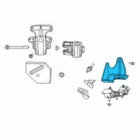 OEM 2021 Ram 1500 Bracket-Transmission Mount Diagram - 68264799AA