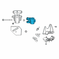 OEM 2022 Ram 1500 ENGINE MOUNT Diagram - 68248757AE