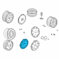 OEM 1999 Honda Civic Trim, Wheel (14X5J) Diagram - 44733-S01-A20