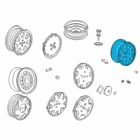 OEM 1996 Honda Civic Disk, Aluminum Wheel (14X5 1/2Jj) Diagram - 42700-S02-A01