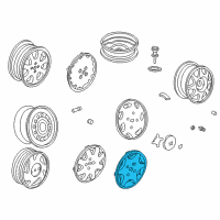 OEM 1999 Honda Civic Trim, Wheel (14") Diagram - 44733-S01-A10