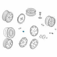 OEM 1994 Honda Civic Cap, Wheel Center Diagram - 44732-SR3-000