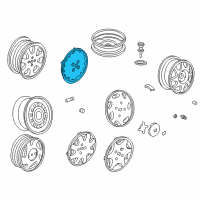 OEM 1996 Honda Civic Trim, Wheel (13X5J) Diagram - 44733-SR1-A30