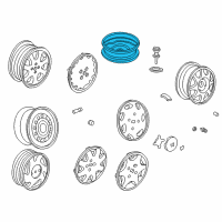 OEM 1995 Honda Civic del Sol Disk, Wheel (13X4T) (Topy) Diagram - 42700-S01-A34