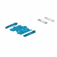 OEM 2019 Acura TLX Floor Complete, Front Diagram - 65100-TZ7-315ZZ