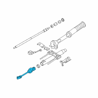 OEM 2006 GMC Canyon Steering Gear Coupling Shaft Assembly Diagram - 19256701