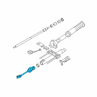 OEM 2005 Chevrolet Colorado Steering Gear Coupling Shaft Assembly Diagram - 19256701