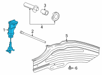 OEM 2020 Chevrolet Silverado 3500 HD Spare Carrier Diagram - 84539736